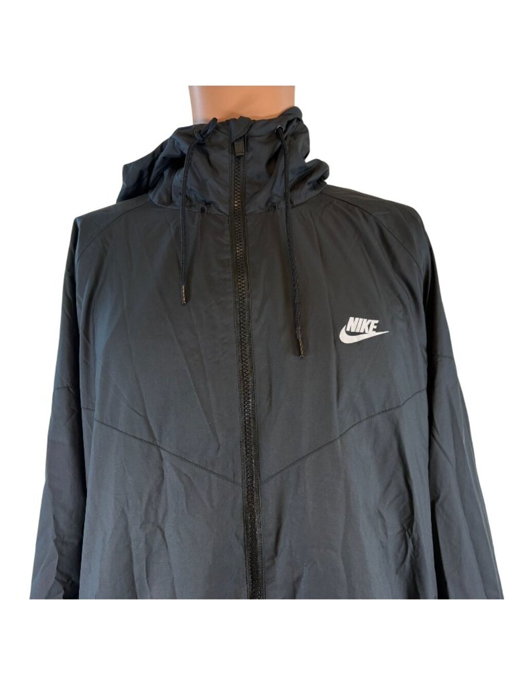 Nike Sportswear Windrunner Jacket Mens Size 2XL Black Windbreaker Hooded